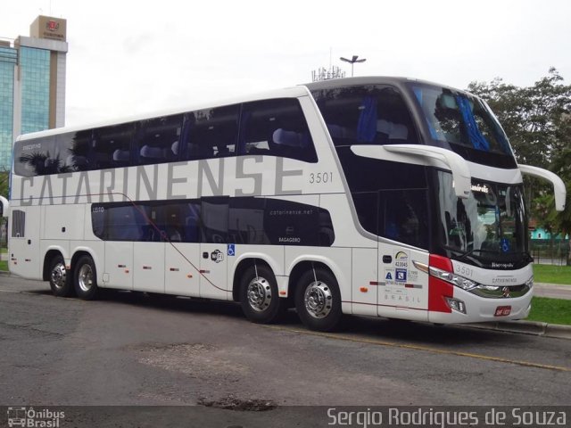 Auto Viação Catarinense 3501 na cidade de Curitiba, Paraná, Brasil, por Sergio Rodrigues de Souza. Número da foto: #3039920.