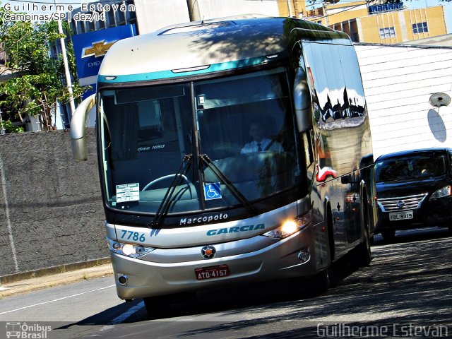 Viação Garcia 7786 na cidade de Campinas, São Paulo, Brasil, por Guilherme Estevan. Número da foto: #3042949.