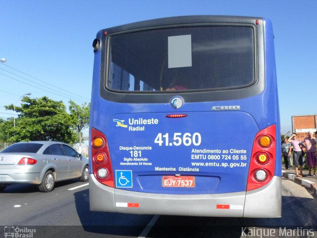 Radial Transporte Coletivo 41.560 na cidade de Itaquaquecetuba, São Paulo, Brasil, por Kaique Martins. ID da foto: 3043172.