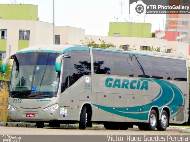 Viação Garcia 7252 na cidade de Maringá, Paraná, Brasil, por Victor Hugo Guedes Pereira. Número da foto: #3042679.