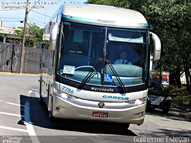 Viação Garcia 7786 na cidade de Campinas, São Paulo, Brasil, por Guilherme Estevan. ID da foto: 3042956.