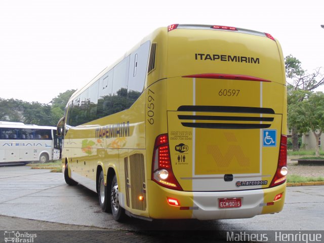 Viação Itapemirim 60597 na cidade de São Paulo, São Paulo, Brasil, por Matheus Henrique. Número da foto: #3044673.