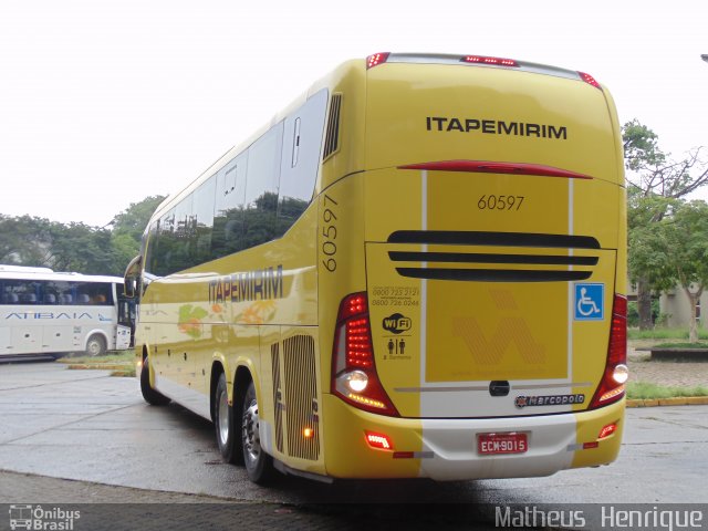 Viação Itapemirim 60597 na cidade de São Paulo, São Paulo, Brasil, por Matheus Henrique. ID da foto: 3044673.