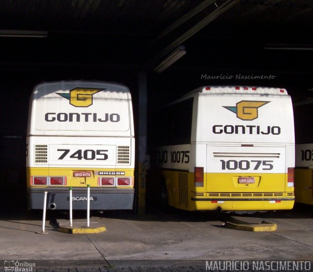 Empresa Gontijo de Transportes 7405 - Garagem na cidade de Contagem, Minas Gerais, Brasil, por Maurício Nascimento. ID da foto: 3046278.