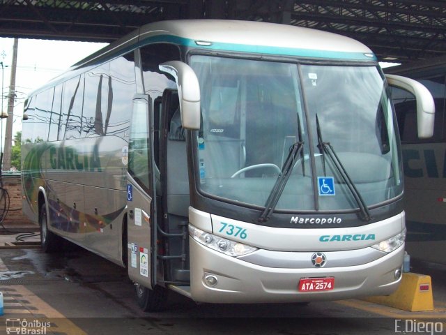 Viação Garcia 7376 na cidade de Londrina, Paraná, Brasil, por Diego Lopes. ID da foto: 3043741.