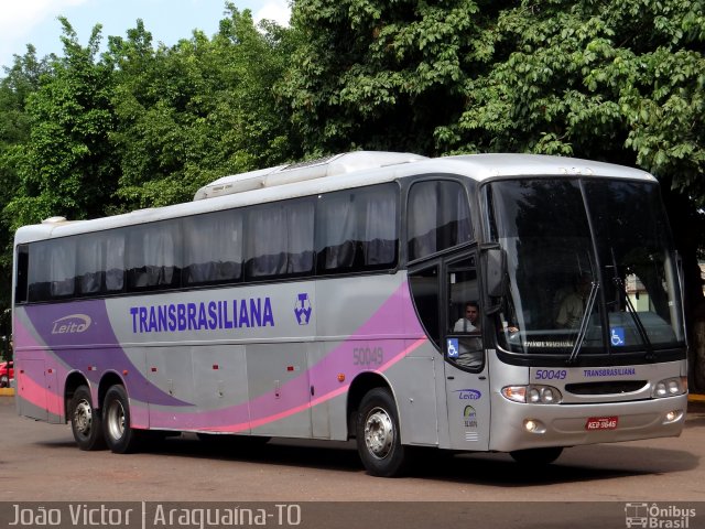 Transbrasiliana Transportes e Turismo 50049 na cidade de Araguaína, Tocantins, Brasil, por João Victor. ID da foto: 3045861.