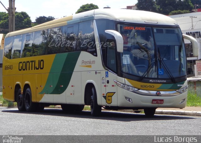 Empresa Gontijo de Transportes 18640 na cidade de Araxá, Minas Gerais, Brasil, por Lucas Borges . Número da foto: #3044580.