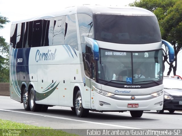 Viação Cordial Transportes e Turismo 3633 na cidade de Lorena, São Paulo, Brasil, por Fabio Alcantara. Número da foto: #3046593.
