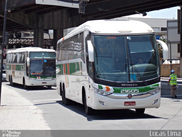 Cia. São Geraldo de Viação 21605 na cidade de Rio de Janeiro, Rio de Janeiro, Brasil, por Lucas Lima. ID da foto: 3044883.