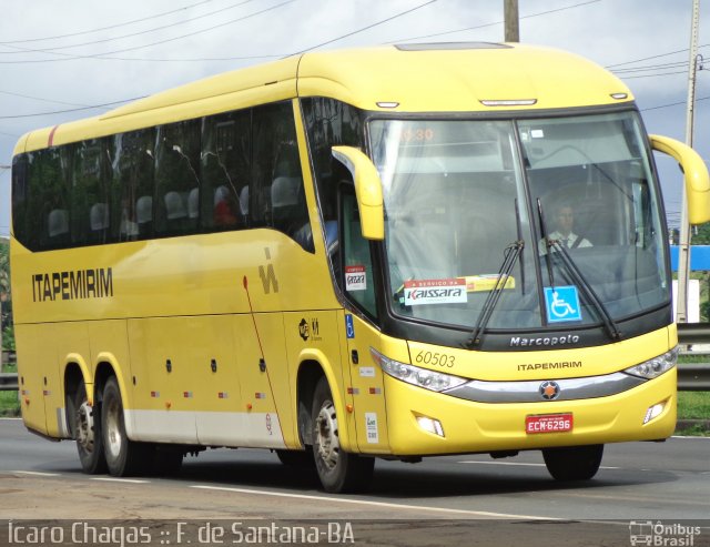 Viação Itapemirim 60503 na cidade de Feira de Santana, Bahia, Brasil, por Ícaro Chagas. Número da foto: #3675696.