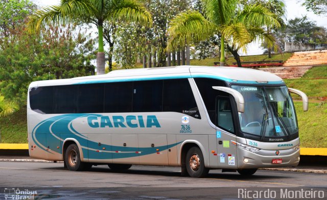 Viação Garcia 7636 na cidade de Londrina, Paraná, Brasil, por Ricardo Silva Monteiro. Número da foto: #3676126.
