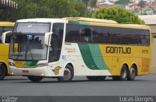 Empresa Gontijo de Transportes 11735 na cidade de Araxá, Minas Gerais, Brasil, por Lucas Borges . ID da foto: 3675811.