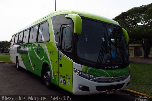 Expresso Princesa dos Campos 6502 na cidade de Toledo, Paraná, Brasil, por Alexandre  Magnus. Número da foto: #3676114.