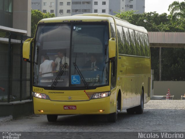 Viação Itapemirim 45813 na cidade de Fortaleza, Ceará, Brasil, por Nícolas Vitorino Lopes. ID da foto: 3675034.