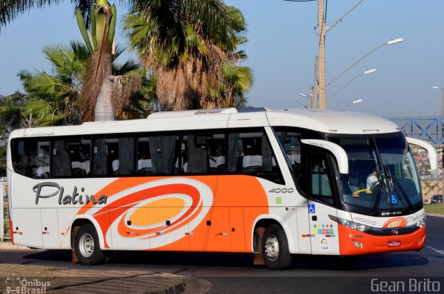 Viação Platina 4000 na cidade de Uberlândia, Minas Gerais, Brasil, por Gean Brito. Número da foto: #3674958.