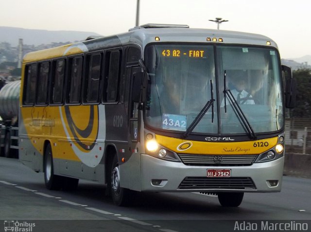 Viação Santa Edwiges 6120 na cidade de Belo Horizonte, Minas Gerais, Brasil, por Adão Raimundo Marcelino. ID da foto: 3676501.