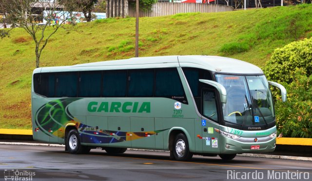 Viação Garcia 7397 na cidade de Londrina, Paraná, Brasil, por Ricardo Silva Monteiro. ID da foto: 3676151.