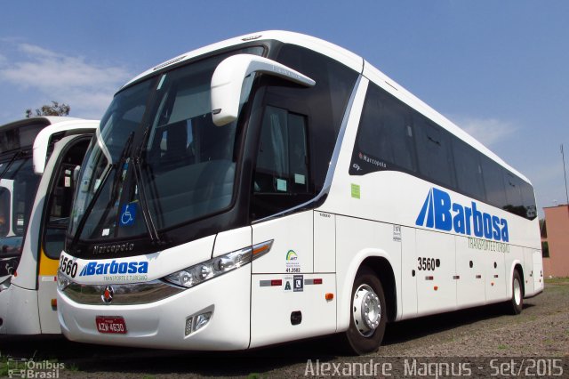 Barbosa Transportes e Turismo 3560 na cidade de Toledo, Paraná, Brasil, por Alexandre  Magnus. Número da foto: #3676100.