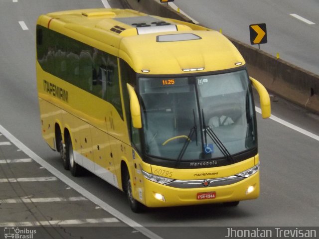 Viação Itapemirim 60795 na cidade de Lavrinhas, São Paulo, Brasil, por Jhonatan Diego da Silva Trevisan. ID da foto: 3695264.