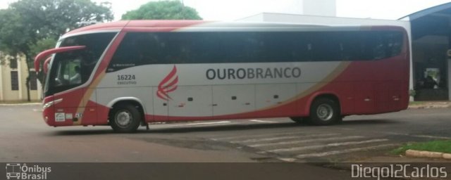 Viação Ouro Branco 16224 na cidade de Mandaguari, Paraná, Brasil, por Diego Carlos Oliveira. Número da foto: #3695832.