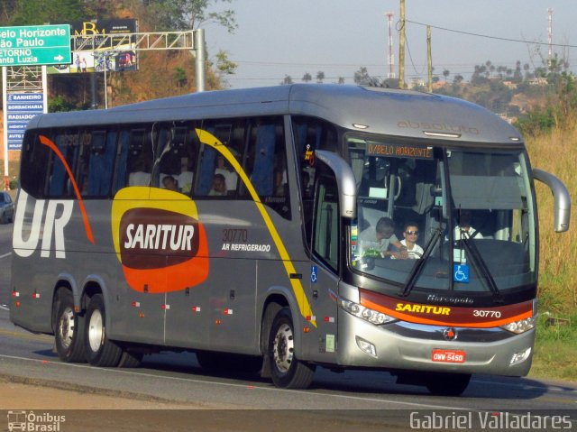 Saritur - Santa Rita Transporte Urbano e Rodoviário 30770 na cidade de Sabará, Minas Gerais, Brasil, por Gabriel Valladares. ID da foto: 3696951.