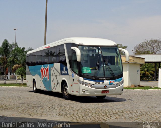 Auto Viação 1001 RJ 108.420 na cidade de Campos dos Goytacazes, Rio de Janeiro, Brasil, por Daniel Carlos  Avelar Rocha. Número da foto: #3697115.