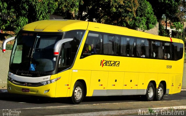 Kaissara - Viação Caiçara 15159 na cidade de Belo Horizonte, Minas Gerais, Brasil, por Andrey Gustavo. Número da foto: #3697182.