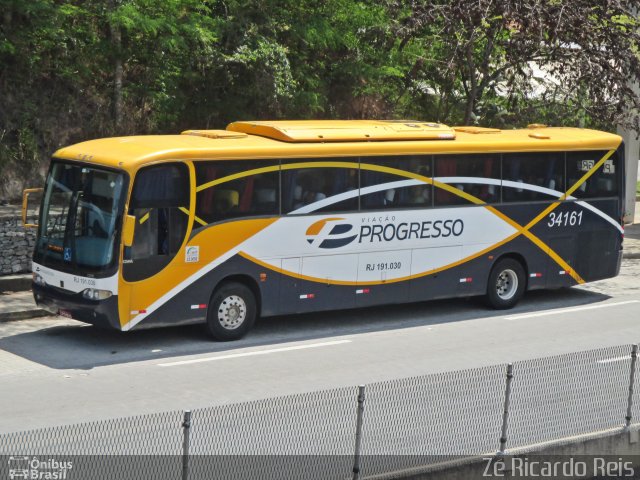 Viação Progresso 34161 na cidade de Petrópolis, Rio de Janeiro, Brasil, por Zé Ricardo Reis. ID da foto: 3696534.