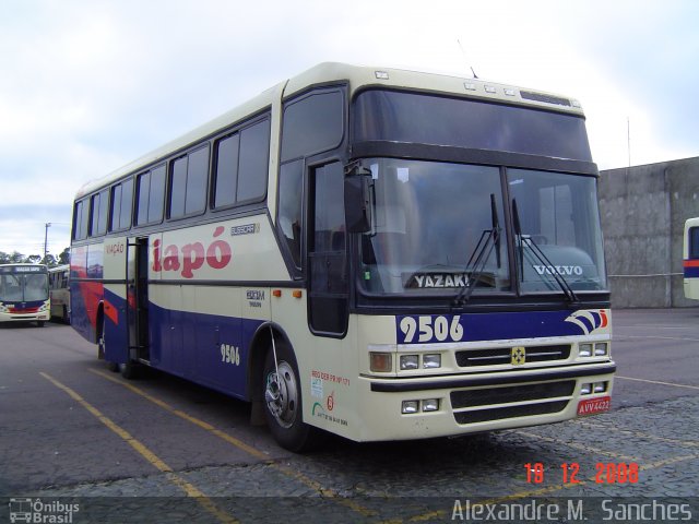 Viação Santana Iapó 9506 na cidade de Ponta Grossa, Paraná, Brasil, por Alexandre M.  Sanches. ID da foto: 3695789.