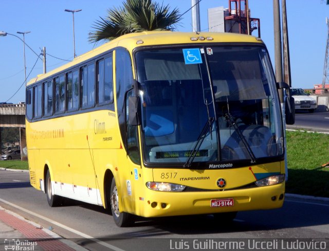 Viação Itapemirim 8517 na cidade de Vitória, Espírito Santo, Brasil, por Luis Guilherme Ucceli Ludovico. ID da foto: 3697275.