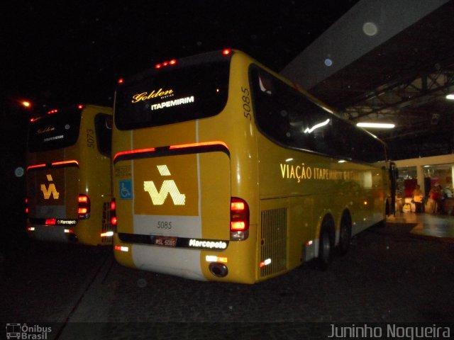 Viação Itapemirim 5085 na cidade de Governador Valadares, Minas Gerais, Brasil, por Juninho Nogueira. ID da foto: 3697634.