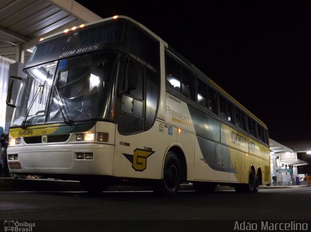 Empresa Gontijo de Transportes 15635 na cidade de Belo Horizonte, Minas Gerais, Brasil, por Adão Raimundo Marcelino. ID da foto: 3699964.