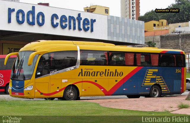 Expresso Amarelinho 354 na cidade de Sorocaba, São Paulo, Brasil, por Leonardo Fidelli. Número da foto: #3698710.