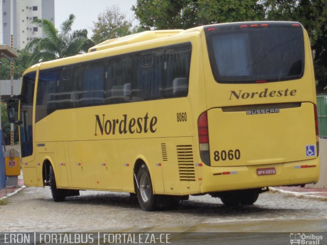 Viação Nordeste 8060 na cidade de Fortaleza, Ceará, Brasil, por Eronildo Assunção. Número da foto: #3698125.