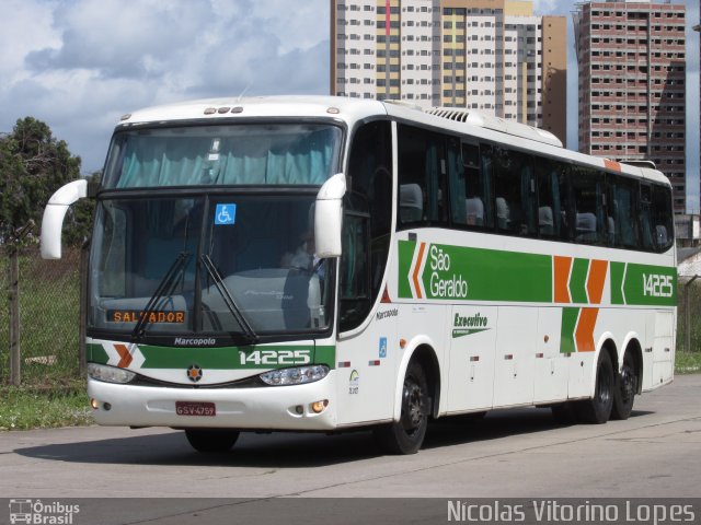 Cia. São Geraldo de Viação 14225 na cidade de Natal, Rio Grande do Norte, Brasil, por Nícolas Vitorino Lopes. ID da foto: 3699831.