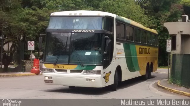 Empresa Gontijo de Transportes 15420 na cidade de São Paulo, São Paulo, Brasil, por Matheus de Melo Bento. ID da foto: 3700226.