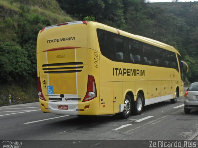 Viação Itapemirim 60561 na cidade de Petrópolis, Rio de Janeiro, Brasil, por Zé Ricardo Reis. ID da foto: 3699630.