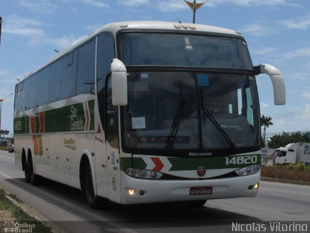 Cia. São Geraldo de Viação 14820 na cidade de Parnamirim, Rio Grande do Norte, Brasil, por Nícolas Vitorino Lopes. Número da foto: #3699845.
