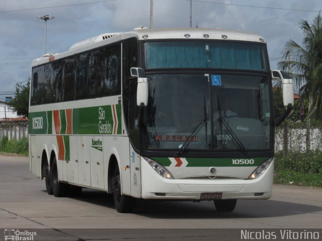 Cia. São Geraldo de Viação 10500 na cidade de Natal, Rio Grande do Norte, Brasil, por Nícolas Vitorino Lopes. ID da foto: 3699928.