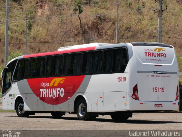 Viação Triunfo 15119 na cidade de Santa Luzia, Minas Gerais, Brasil, por Gabriel Valladares. Número da foto: #3698972.