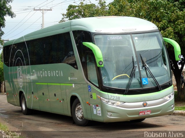 Viação Garcia 7238 na cidade de Paranavaí, Paraná, Brasil, por Robson Alves. Número da foto: #3698717.