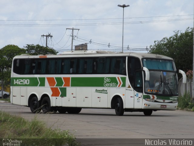 Cia. São Geraldo de Viação 14290 na cidade de Natal, Rio Grande do Norte, Brasil, por Nícolas Vitorino Lopes. ID da foto: 3699842.