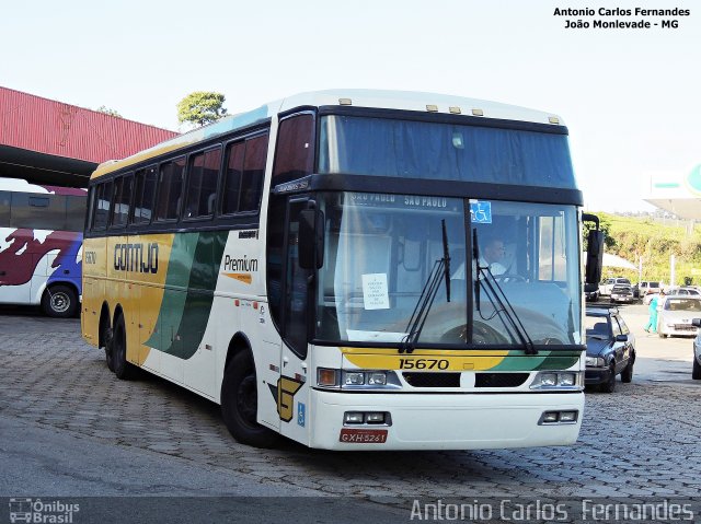 Empresa Gontijo de Transportes 15670 na cidade de João Monlevade, Minas Gerais, Brasil, por Antonio Carlos Fernandes. Número da foto: #3701709.