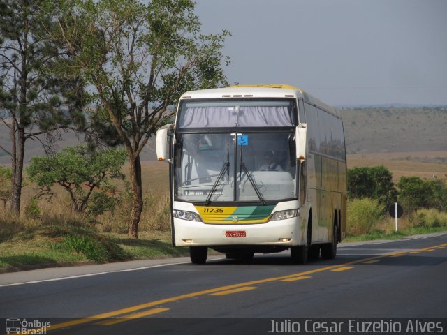 Empresa Gontijo de Transportes 11735 na cidade de Ibiá, Minas Gerais, Brasil, por Julio Cesar Euzebio Alves. ID da foto: 3700806.