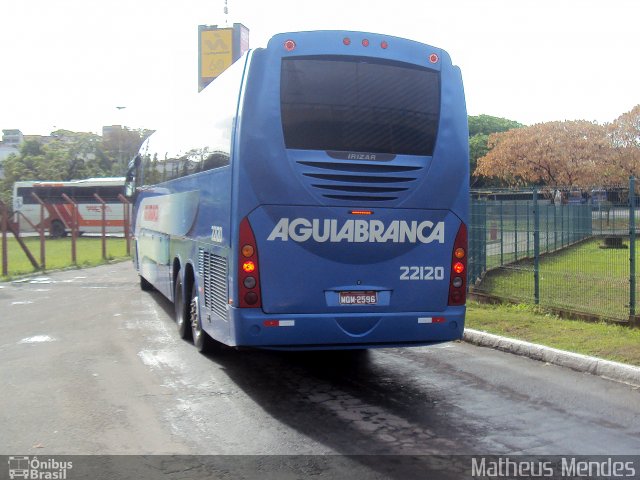 Viação Águia Branca 22120 na cidade de Vitória, Espírito Santo, Brasil, por Matheus Mendes. ID da foto: 3701244.