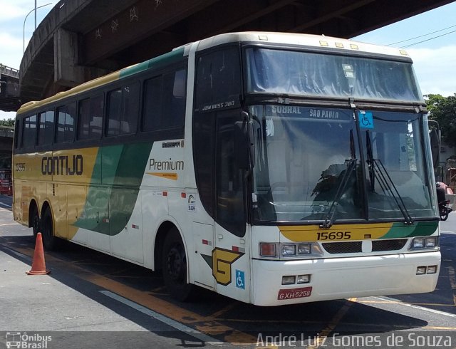 Empresa Gontijo de Transportes 15695 na cidade de Rio de Janeiro, Rio de Janeiro, Brasil, por André Luiz Gomes de Souza. ID da foto: 3702616.