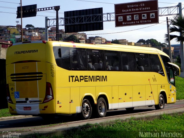 Viação Itapemirim 60731 na cidade de Vitória, Espírito Santo, Brasil, por Nathan Mendes. ID da foto: 3702480.