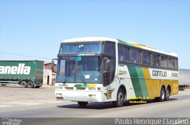 Empresa Gontijo de Transportes 11400 na cidade de Águas Vermelhas, Minas Gerais, Brasil, por Paulo Henrique Claudino. ID da foto: 3701012.