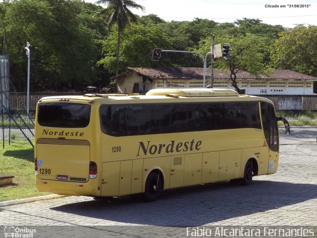 Viação Nordeste 1290 na cidade de João Pessoa, Paraíba, Brasil, por Fábio Alcântara Fernandes. Número da foto: #3701133.