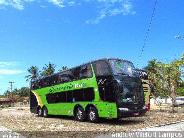 Diamond Bus Locação e Transportes 4600 na cidade de Prado, Bahia, Brasil, por Andrew Campos. ID da foto: 3703818.